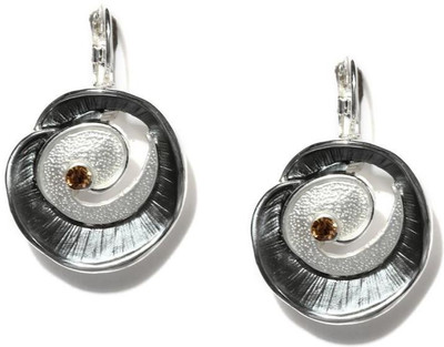 

Blissdrizzle Grey & Silver-Toned Alloy Clip-on Earring