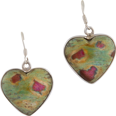 

Eekaba 925 SILVER Ruby Sterling Silver Drop Earring
