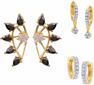 

Parinaaz Style Diva Cubic Zirconia Alloy Earring Set