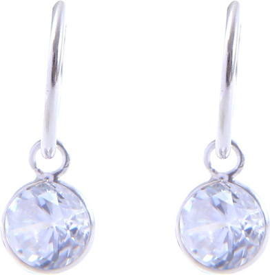 

Abhooshan Color Delight Cubic Zirconia Sterling Silver Hoop Earring