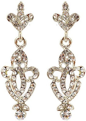 

Subharpit Tantalizing Dashing Charm Silver Cubic Zirconia Metal Drop Earring