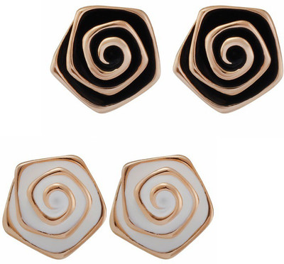 

Aaishwarya Multicolour Rose Alloy Earring Set