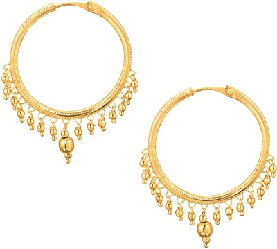 Shining Jewel 24K Elegant Bali Brass Hoop Earring