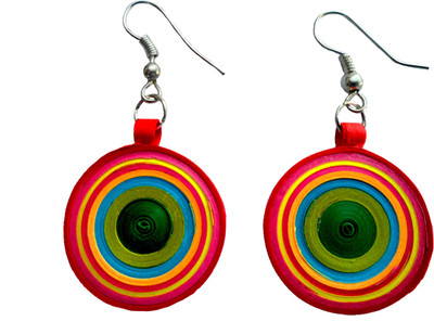 

Designer's Collection Quilled Multicolor Paper Drop Earring