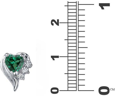 

Kiara Jewellery Kajol Swarovski Zirconia Sterling Silver Stud Earring