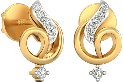 17% OFF on Aucent by PC Jeweller The Noa Yellow Gold 18kt Diamond Stud Earring