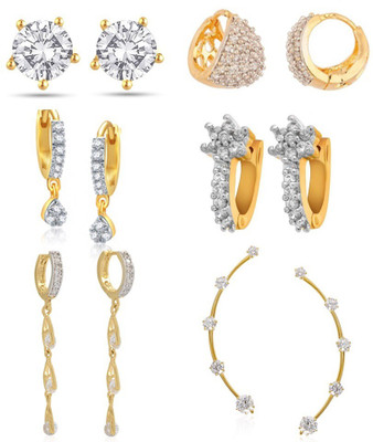 

Jewels Gehna Cubic Zirconia Alloy Earring Set