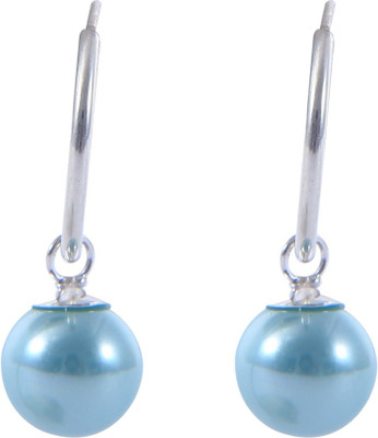 

Abhooshan Color Delight Pearl Sterling Silver Hoop Earring