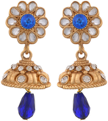 

Blacksmith Viva Crystal Metal Jhumki Earring