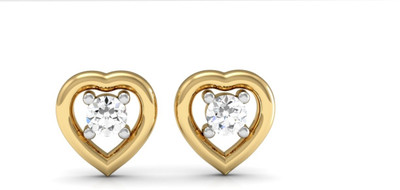 

Vachya JTP-1 Yellow Gold 14kt Diamond Stud Earring(Yellow Gold Plated)
