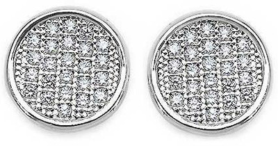 

Johareez Floral Cubic Zirconia Copper Stud Earring
