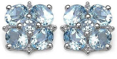 

Johareez Sparkle Topaz Sterling Silver Stud Earring