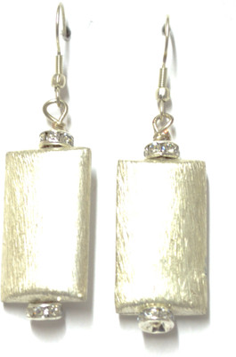 

Tangerine Silver Line White Metal Dangle Earring