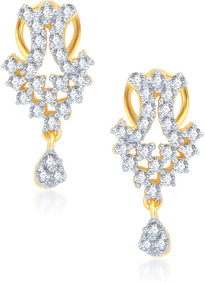 MEENAZ Cubic Zirconia Alloy Drops & Danglers