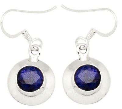 

YugshaJewels Elegant YJE-1210 Sapphire Sterling Silver Dangle Earring