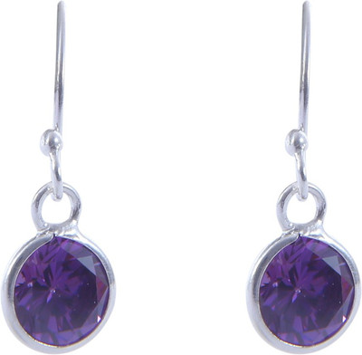 

Abhooshan Color Delight Cubic Zirconia Sterling Silver Dangle Earring
