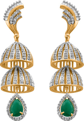 

Alysa Cubic Zirconia, Emerald Alloy Drop Earring