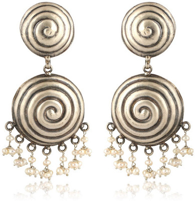 

Jewels of Jaipur TER-28 Silver Drop Earring
