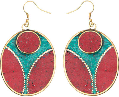 

Taj Pearl Designer Alloy Dangle Earring