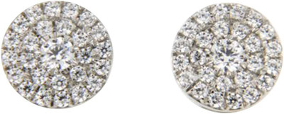 

Anopchand Tilokchand Jewellers Stud Cubic Zirconia Sterling Silver Stud Earring