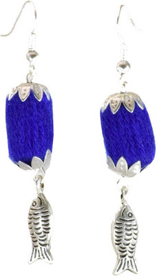 

Ba No Batwo fish Cotton Dori Dangle Earring