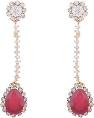 

Zeneme Sparkling Cubic Zirconia Alloy Drop Earring