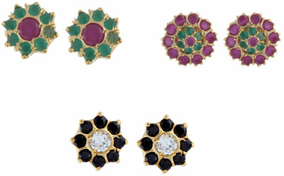 

Parinaaz Style Diva Cubic Zirconia Alloy Earring Set