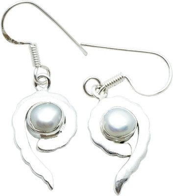 

YugshaJewels Pearl Sterling Silver Dangle Earring