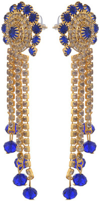 

Blacksmith Blue Romance Crystal Metal Drop Earring