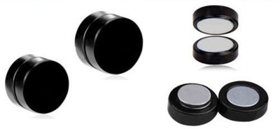 

Solidindia Craft Mens Magnetic Earrings8mm Metal Stud Earring