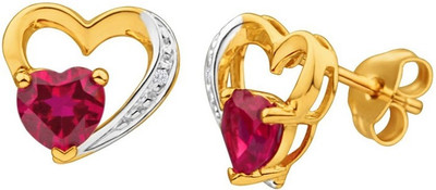 

Kataria Jewellers Hearts Diamond Silver Stud Earring