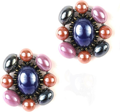 

Jazz Jewellery CZ Antique Design Multicolor Traditional Alloy Stud Earring