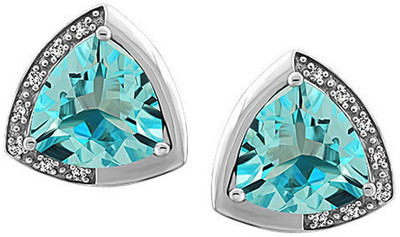 

Facetzinspire Real Diamond Sterling Silver Stud Earring