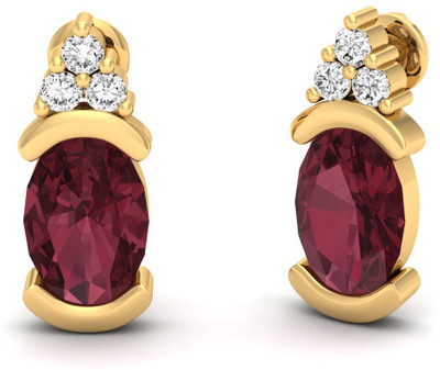 

Jewels5 Ixia Yellow Gold 18kt Diamond Stud Earring(Rhodium Plated)