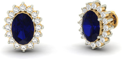 

Jewels5 Gloriosa Yellow Gold 14kt Diamond Stud Earring(Rhodium Plated)