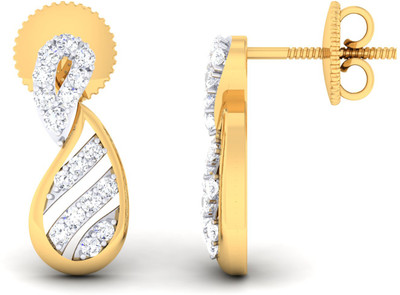 

Jisha The Taashi Yellow Gold 18kt Diamond Stud Earring