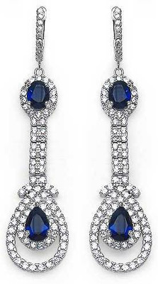 

Johareez Floral Cubic Zirconia Sterling Silver Clip-on Earring