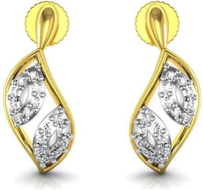 avsar Anjali Yellow Gold 18kt Diamond Stud Earring