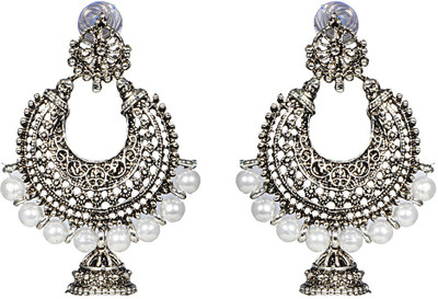Crazytowear Elegant Ramleela Bollywood Oxidised Alloy Chandbali Earring available at flipkart for Rs.219