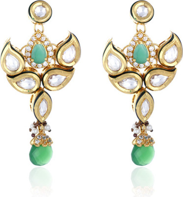 

Aaishwarya Kundan Crystal Alloy Drop Earring