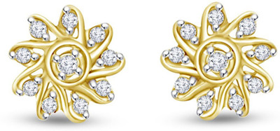 

Anopchand Tilokchand Jewellers Celestial Cubic Zirconia Silver Stud Earring