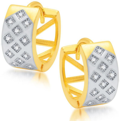 

Sukkhi Indian Micro Pave Cubic Zirconia Alloy Hoop Earring