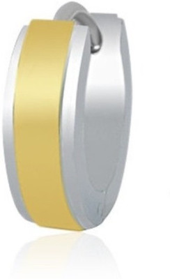 Vaishnavi Stripe Shiner Stainless Steel Hoop Earring