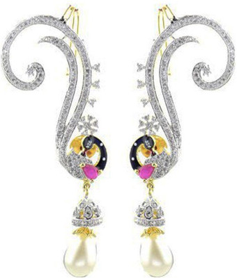

Zeneme American Diamond Alloy Cuff Earring