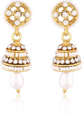 I Jewels Traditional Gold Plated Alloy Jhumki Earring I Jewels Traditional Gold Plated Alloy Jhumki Earring