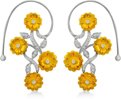 

Aastha Jain ASD-1897 Cubic Zirconia Sterling Silver Cuff Earring