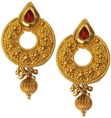 

Being Women Round Shaped Drop Design Alloy Chandbali Earring