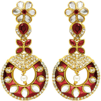 

Peora Glistening Meena Alloy Drop Earring