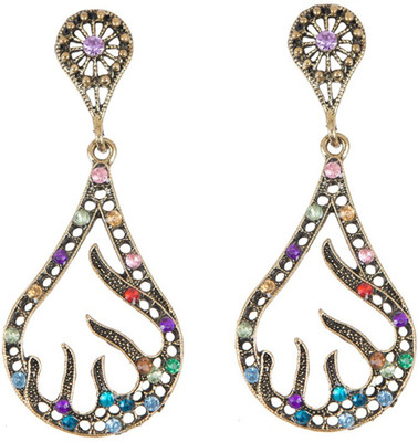 Taj Pearl Designer Antique Alloy Drop Earring