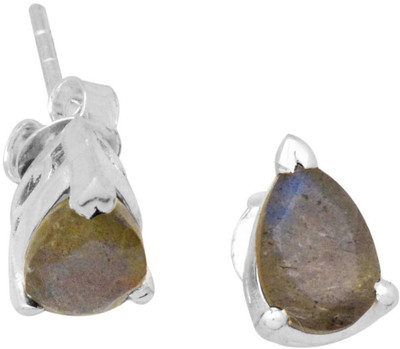 

YugshaJewels Elegant YJE-1891 Labradorite Sterling Silver Stud Earring